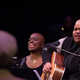 Toshi Reagon, right, leads performers in song in Octavia E. Butler’s Parable of the Sower.